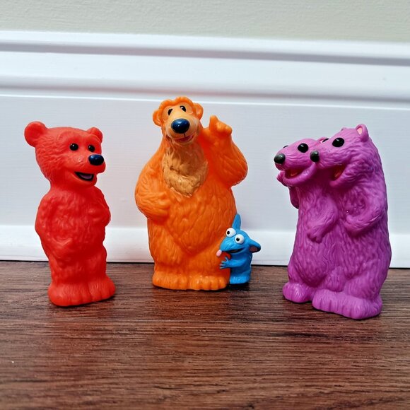 Disney Bear in the Big Blue House Bath Buddies 3 Piece Set 1999 Vintage